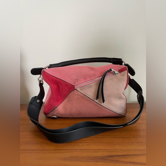 LOEWE Medium Suede Puzzle Bag - Picture 5 of 9